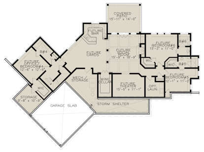 Basement for House Plan #699-00254