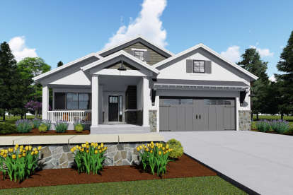 Craftsman House Plan #425-00011 Elevation Photo