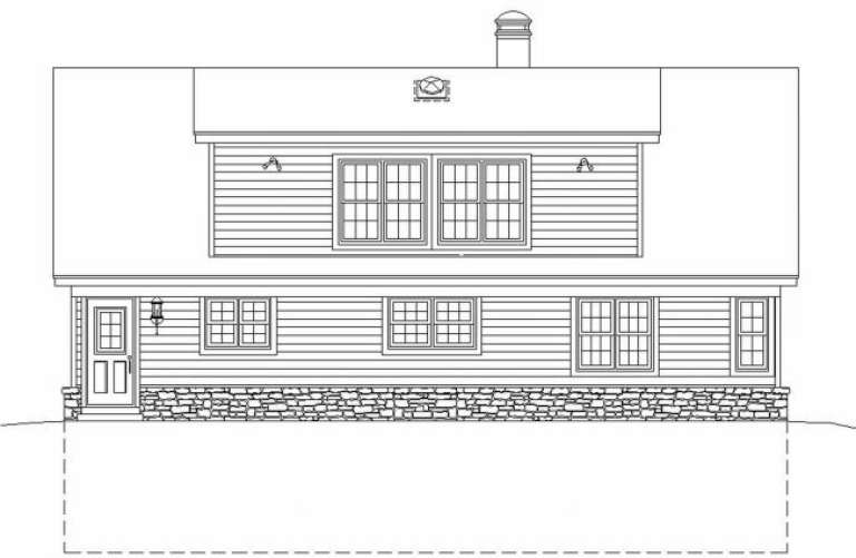 Country House Plan #053-00196 Elevation Photo