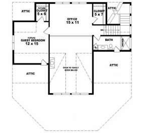 Second Floor for House Plan #053-00196