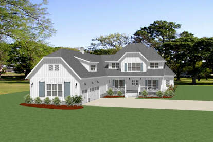 Modern Farmhouse House Plan #6849-00086 Elevation Photo