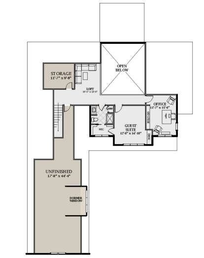 Second Floor for House Plan #6849-00086