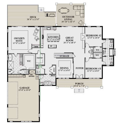 Main Floor for House Plan #6849-00087