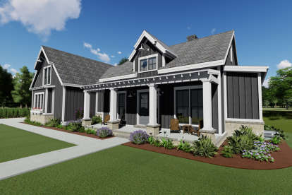 Modern Farmhouse House Plan #425-00012 Elevation Photo