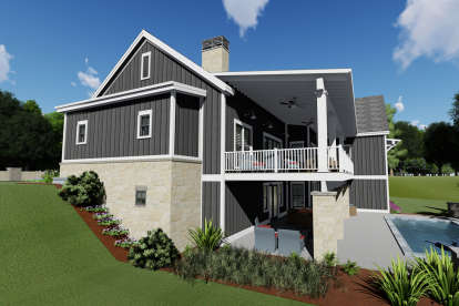 Modern Farmhouse House Plan #425-00012 Elevation Photo