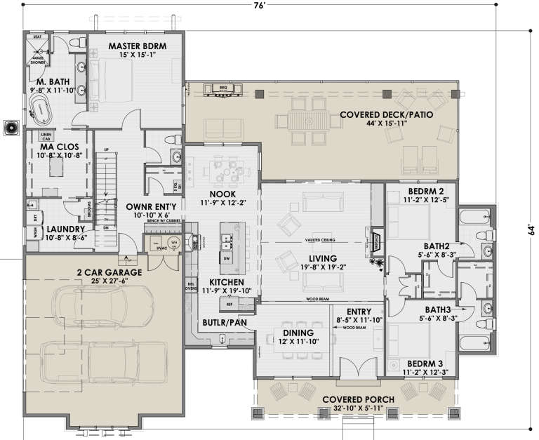 House Plan House Plan #23852 Drawing 1
