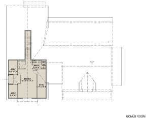 Optional Bonus Room for House Plan #425-00012