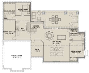 Basement for House Plan #425-00012
