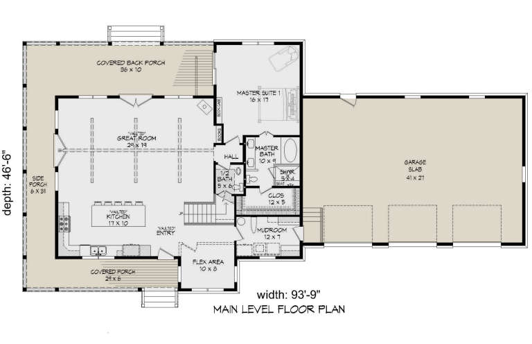 House Plan House Plan #23854 Drawing 1
