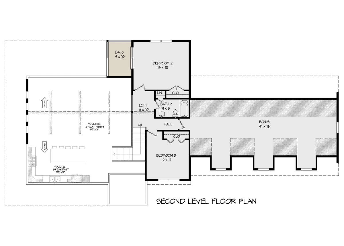 Second Floor for House Plan #940-00184