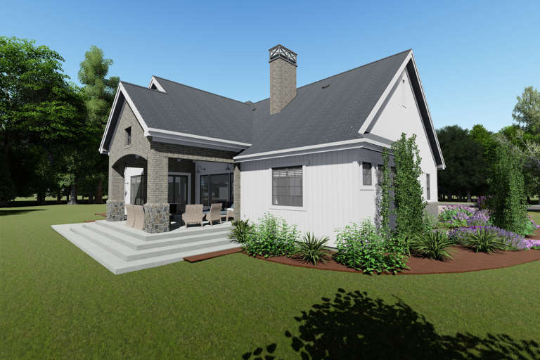 Modern Farmhouse House Plan #425-00014 Elevation Photo