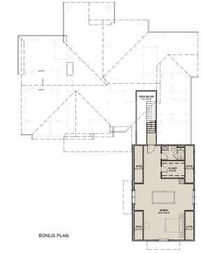 Bonus Room for House Plan #425-00014