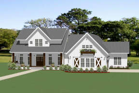 Modern Farmhouse House Plan #6849-00088 Elevation Photo