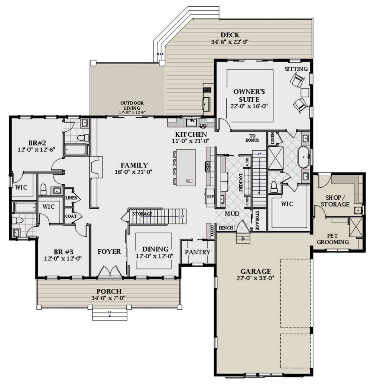 Main Floor for House Plan #6849-00088