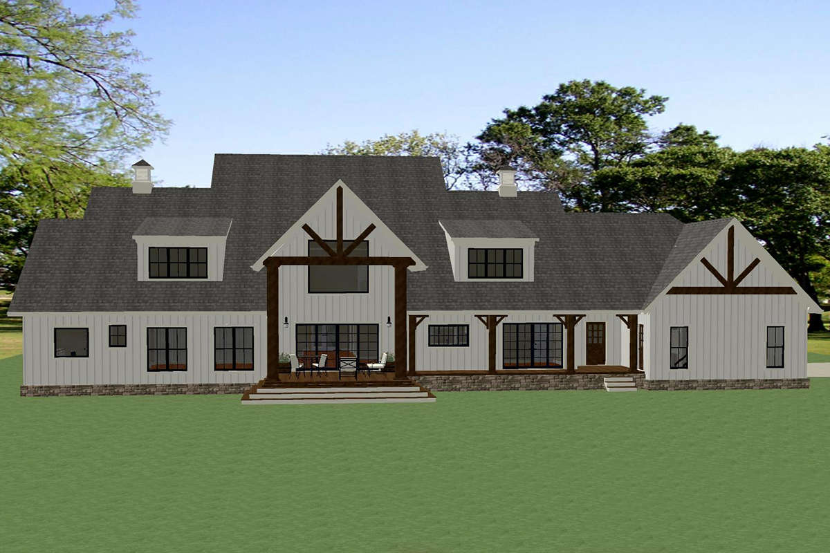 Modern Farmhouse House Plan #6849-00089 Elevation Photo