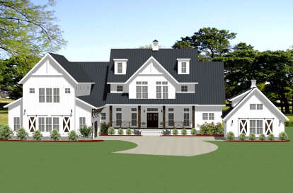 Modern Farmhouse House Plan #6849-00090 Elevation Photo