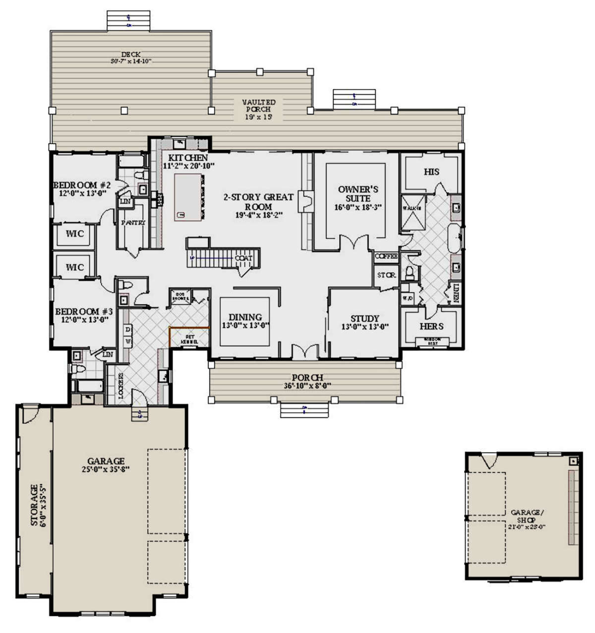 Main Floor for House Plan #6849-00090