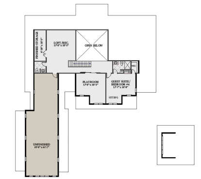 Second Floor for House Plan #6849-00090