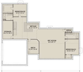 Basement for House Plan #425-00015