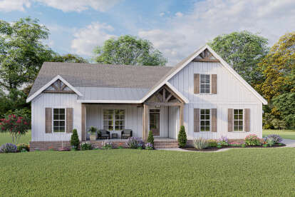 Modern Farmhouse House Plan #009-00288 Elevation Photo