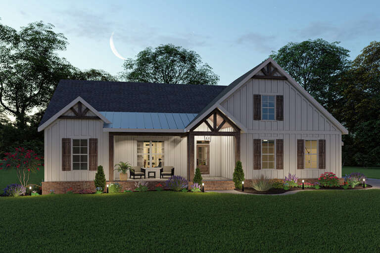 Modern Farmhouse House Plan #009-00288 Elevation Photo