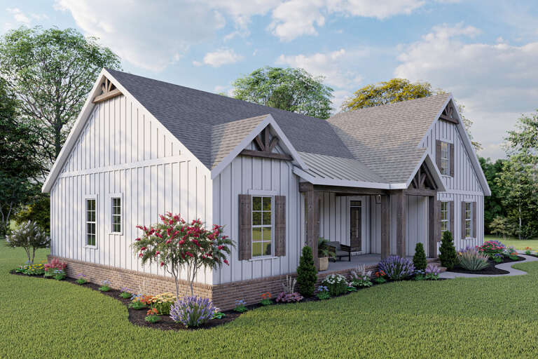 Modern Farmhouse House Plan #009-00288 Elevation Photo