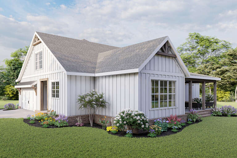 Modern Farmhouse House Plan #009-00288 Elevation Photo