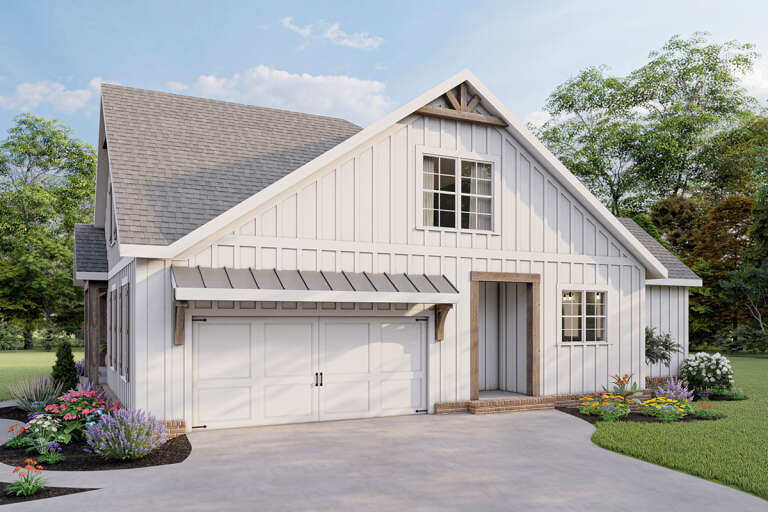 Modern Farmhouse House Plan #009-00288 Elevation Photo