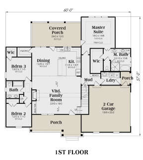 Main Floor for House Plan #009-00288
