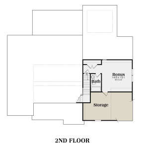 Second Floor for House Plan #009-00288