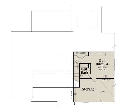 Second Floor for House Plan #009-00288