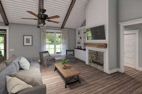 Modern Farmhouse House Plan #009-00288 Additional Photo
