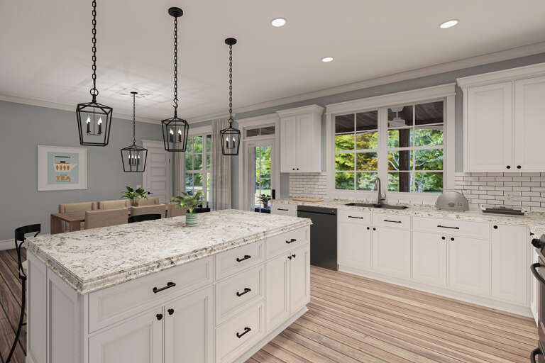 Modern Farmhouse House Plan #009-00288 Additional Photo