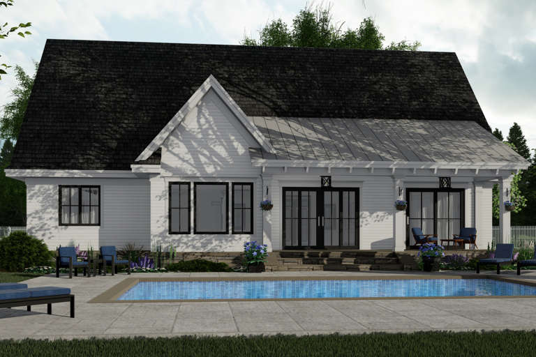 Modern Farmhouse House Plan #098-00318 Elevation Photo