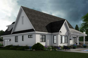 Modern Farmhouse House Plan #098-00318 Elevation Photo