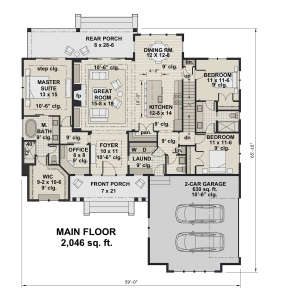 Main Floor for House Plan #098-00318