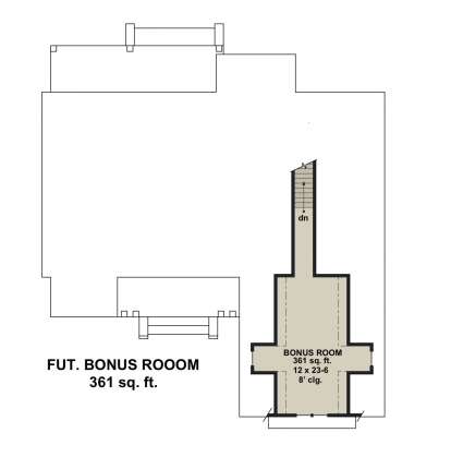 Bonus Room for House Plan #098-00318