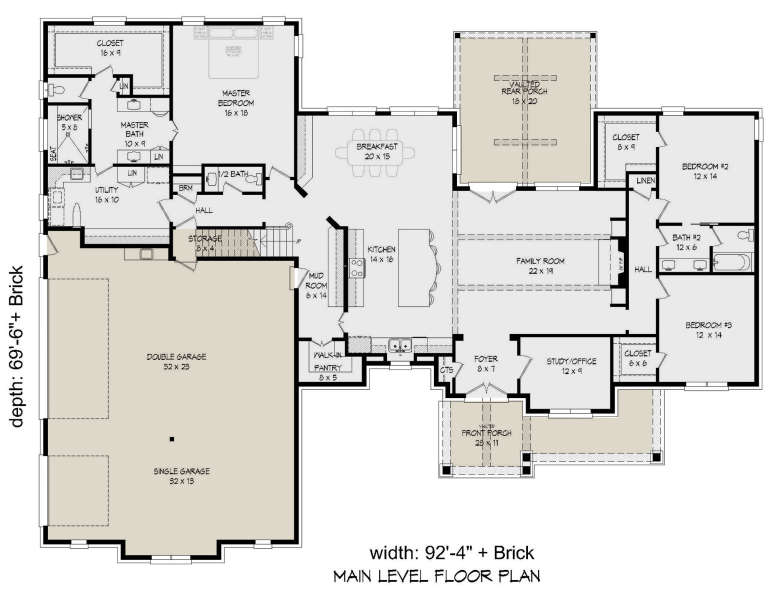 House Plan House Plan #23863 Drawing 1