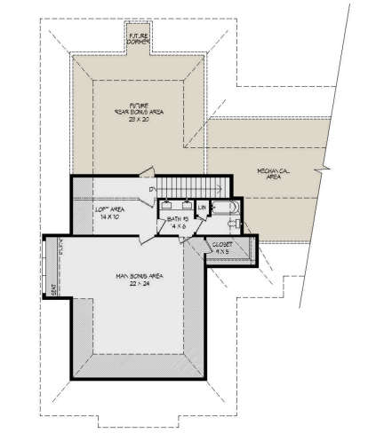 Second Floor for House Plan #940-00185