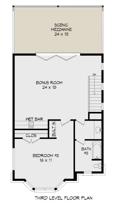 Third Floor for House Plan #940-00187