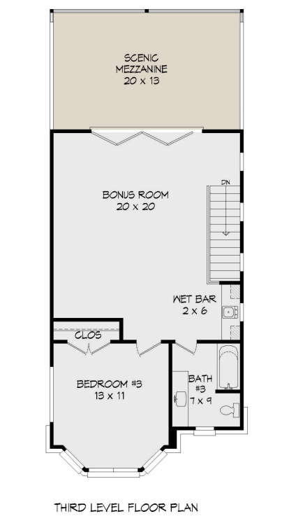 Third Floor for House Plan #940-00188