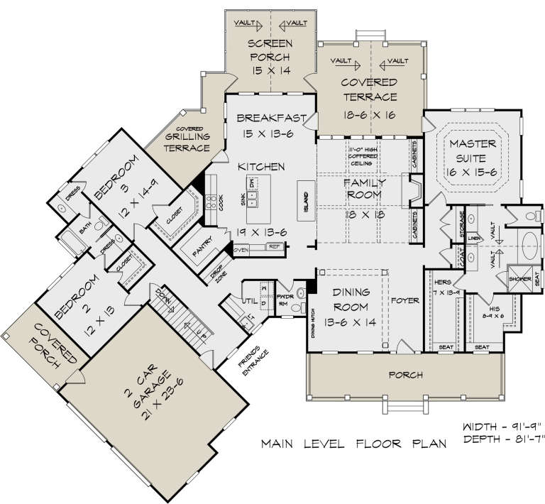 House Plan House Plan #23871 Drawing 1