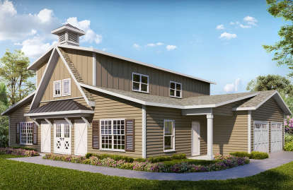 3 Bed, 2 Bath, 2394 Square Foot House Plan - #6082-00177