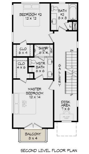 Second Floor for House Plan #940-00189
