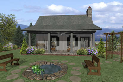 Small House Plan #036-00261 Elevation Photo