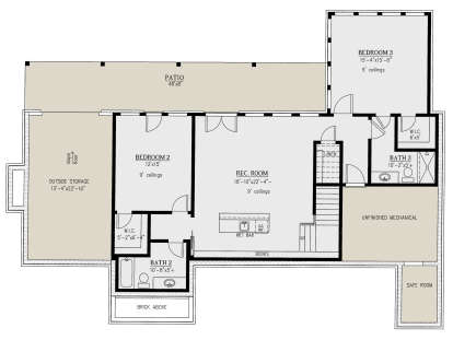Basement for House Plan #286-00094