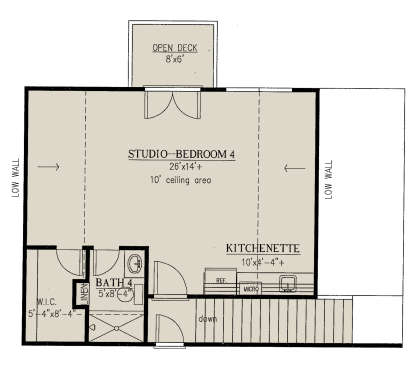 Optional Second Floor for House Plan #286-00094