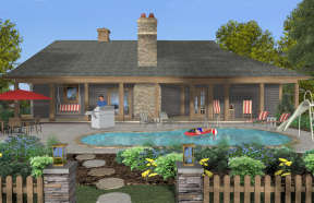 Craftsman House Plan #036-00262 Elevation Photo