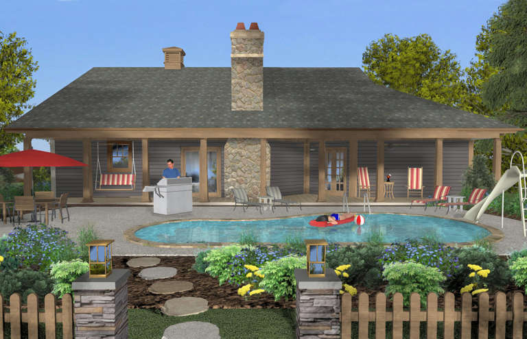 Craftsman House Plan #036-00262 Elevation Photo
