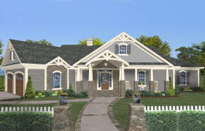 Craftsman House Plan #036-00263 Elevation Photo